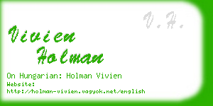 vivien holman business card